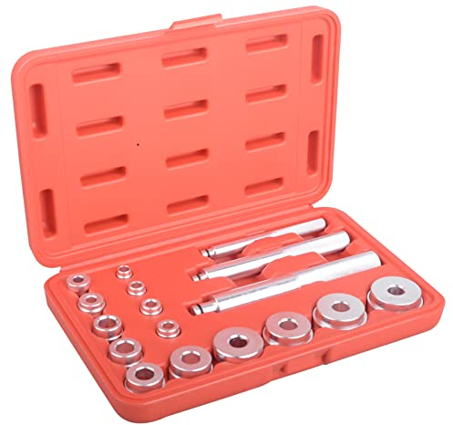 DAYUAN 17tlg Radlager Druckstück Treibsatz Werkzeug Eintreiber für Lager Buchsen Simmerring Lagerpresse Werkzeug