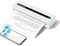 Zoolion Stampante Termica Portatile A4 per iPhone iPad Android Laptop, Stampante Wireless Piccola 300 Dpi per Adatta Casa Viaggio, Senza inchiostro, 2600 mAh, 600 g - Bianco