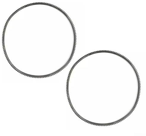 ReachMall 2Pcs 5M375 High Elasticity Lathe Belt, for MINI Metal for Power Lathes Belt, Small Lathe Belt Part Drive Accessory, For WM210V Lathe Belts