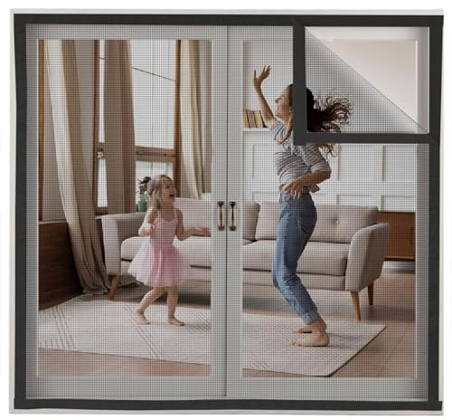 Moustiquaire de Toit pour Couloirs 160x170cm Noir Moustiquaire FenêTre Porte Store Moustiquaire Fenetre De Toit Moustiquaire FenêTre Sans PerçAge