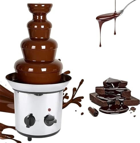 EORNYHQMY Stainless Steel Chocolate Fountain,Electric Chocolate Fountain Fondue Machine,Commercial Buffet Equipment,for Party Wedding