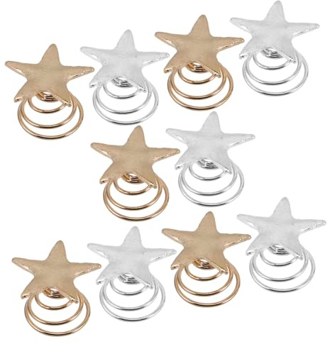 VALICLUD 10stücke Stern-spiral-haarspangen für Damen Süße Haarspangen Kleine Haarspangen Haarnadel Accessoire für Feines Haar