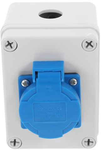 iplusmile Outdoor Steckdose Wasserdichtes Panel Mit Abdeckung Wetterfeste Steckdosenbox Für Garten Und Camping Robuste Und Kompakte Elektrische Anschlussdose