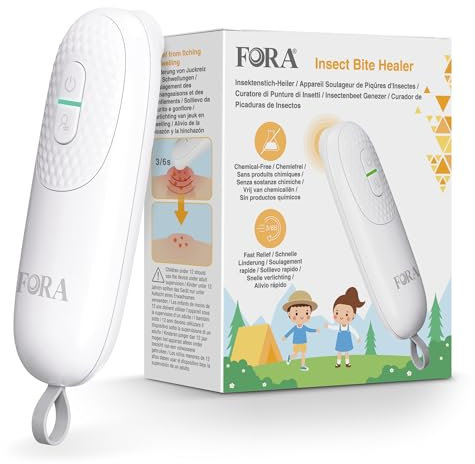FORA Dopo Puntura Zanzare Bambini – Dispositivo Anti-Prurito Senza Sostanze Chimiche – Curatore Elettronico per Punture e Morsi d'Insetto
