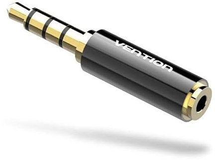 Watio Wave Adaptador - Adaptador de Audio Jack 3.5 mm a Jack 2.5 mm, Color Negro, Ideal para conectar Dispositivos de Audio con Diferentes tamaños de Conector.*