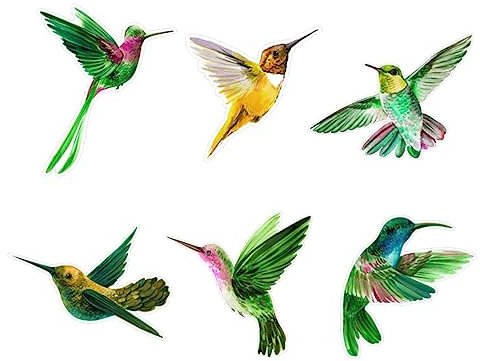 GLEAVI Antikollisions Fensteraufkleber Statisch Haftend 3D Vogelwarnaufkleber Abnehmbar und Wiederverwendbar Vogelschutz für Glasfenster