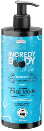Fack Totum Gel Doccia Uomo 500ml - Detergente Corpo con Patchouli ed Ebano - Con Salvia, Zenzero e Liquirizia - pH Intimo Naturale - Rinfrescante e Stimolante