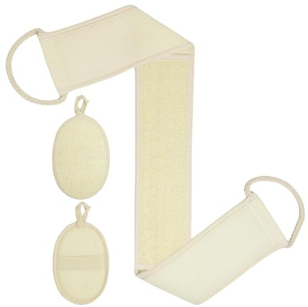 XIAOXIAOYU Luffaschwamm – Luffa-Badeschrubber – waschbar, strukturiert, wiederverwendbar, extra sanft für Spa, Dusche, Rückenschrubben, Geschirrwaschen, Küche, Reinigung, Reisen