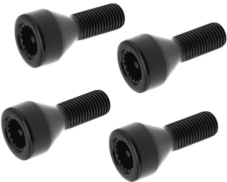 Bulloni per Cerchi in Lega Auto, 5 pezzi M12x1,5 mm Set di bulloni e dadi antifurto Uso adatto per ruote auto Uso adatto per BMW Z4 Z3 M6 M5 M3 650i 535i 528i 525i 335i 328i 330i Uso adatto per Mini C