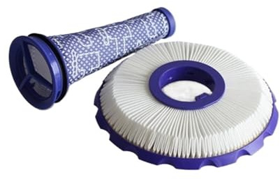 Juego de cepillo principal y filtros HEPA pre y post, compatible con aspiradoras Dyson DC50, DC50i y UP15.
