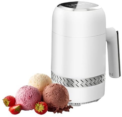 Máquina de Helados Eléctrica 300ml – Elabora Helados Caseros, Gelato, Sorbete & Yogur Congelado – Sin Precongelación Requerida, Controles Digitales