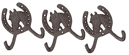 TOYZFRIENDY 3 Pezzi Ganci da Parete in Forma da Appendini Doppi per Cappelli Asciugamani e Chiavi Lisci e Resistenti e Giardino