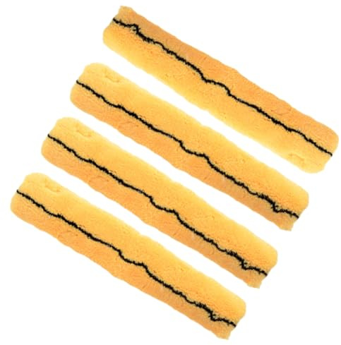 4 Pack Microfiber Window Cleaner Replacement Scrubber Cloths, Window Squeegee Cleaner Pads for Extension Rod 35cm
