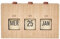 HOME DECO FACTORY, HD0094, Calendrier Flip Flap Décoratif en Bois Brut, Objet Décoratif Pratique et Élégant, Idéal pour Salon ou Bureau, Durable et Polyvalent, Taille : 30x15 cm, Marron et Noir