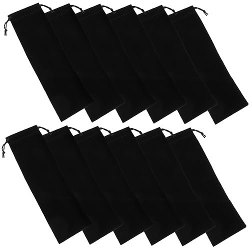 TOVINANNA 12stücke Teiliges Aus Samt-drawstring-taschen Für Besteck Praktische Aufbewahrung Für Strohhalme Essstäbchen Und Schmuck Für Reisen Und Outdoor-aktivitäten