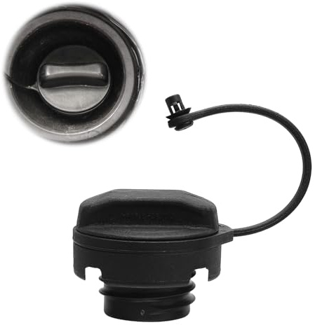 Tapa de depósito compatible con VW Pol Golf 2 3 4 Jetta Passat B3 B4 B5 Audi A1 A2 A3 A4 A6 A8, tapa de depósito universal con banda de sujeción, tapa de combustible para coche, tapa de depósito de