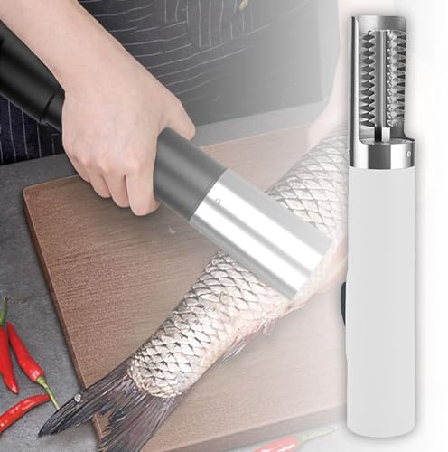 Removedor de escamas de pescado eléctrico de mano, kit de limpieza portátil para uso doméstico y restaurante