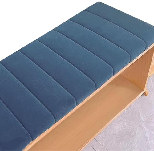 Générique Coussin De Banc 100x40 120x40 140x40 80x40,Coussin D'assise pour Banc, Coussin De Chaise,Dehoussable Lavable Rebord De Fenêtre,Coussin pour Banc De Jardin/Salle à Manger,Dark Blue,80x40cm