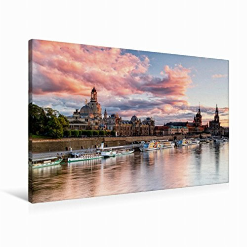 Premium Textil-Leinwand 90 x 60 cm Quer-Format Barockes Dresden | Wandbild, HD-Bild auf Keilrahmen, Fertigbild auf hochwertigem Vlies, Leinwanddruck von Gerhard Aust
