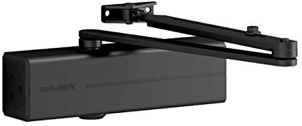 Tesa Assa Abloy DC200-D9005 Cierrapuertas Brazo Articulado Para Puertas Negro Cuerpo DC200
