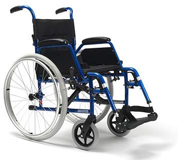 Zusammenfaltbarer Rollstuhl aus Stahl Modell VERMEIREN BOBBY | Sitzbreite:42cm | Höhe: 50 cm | Maximale Belastbarkeit: 115 kg