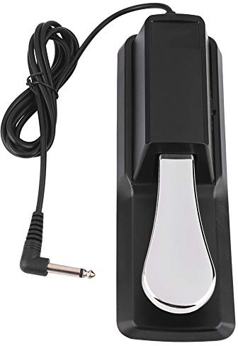 Keyboard Sustain Pedal Digital Piano Dämpfer Universal Zubehör kompatibel mit Electronic Pianos Geburtstagsgeschenke, Schwarz