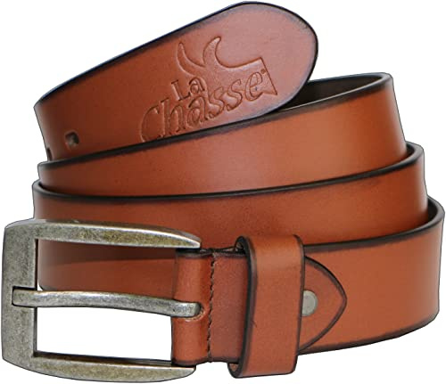 La Chasse® Büffelledergürtel Bison (95-125, Cognac)