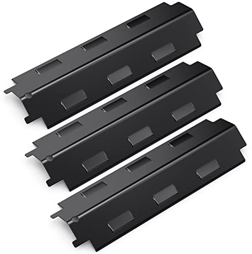 Universal Flavorizer Bar, Cubierta de Quemador de 37 cm, Paquete de 4 Piezas de Repuesto de Placa de Llama de Acero porcelánico, Accesorios de Placa de Calentamiento para Parrillas Modelo. (98531-3)