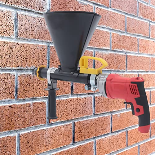 Pistola eléctrica de mortero de cemento de 700 W, para juntas de cemento, jeringa de mortero, de acero inoxidable, accesorio para mortero, pistola de juntas con 2 boquillas