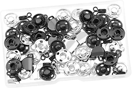 Ciieeo 100stücke Nähverschluss Nähknopf Metallknopf Druckknopf Inklusive Nähzubehör Nähhaken Ösen Für Diy-nähprojekte Und Reparaturen