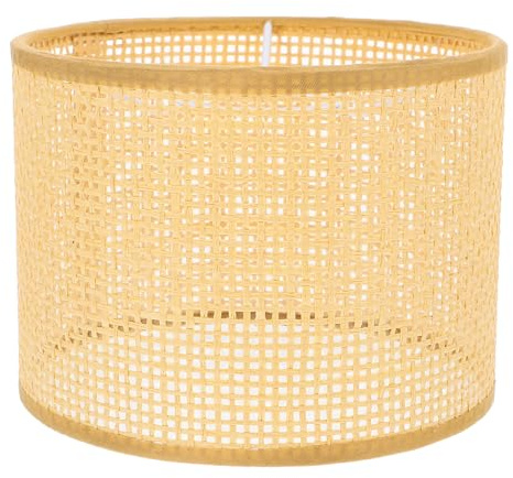 NUOBESTY Cestas De Pantalla De Lámpara De Ratán Tejido Cubierta De Lámpara De Mesa De Casa De Campo Reemplazo De Pantalla De Mimbre Para De Pie Colgante Decoración