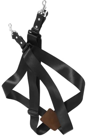 JOINPAYA Afrikanischer Trommelriemen Breiter Schultergurt Verstellbarer aus Leder Einfach zu Reinigen mit Ergonomischem Design und Schnalle für Snare Drum und Waist Drum