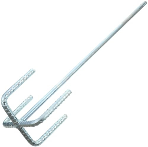 HOMSFOU Drywall Mud Mixer 19.29In Electric Drill Stirring Rod Replacement with Ventilation System for Paint Plaster Grout Mixing Paddle Power Tool