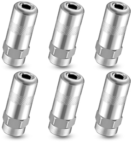lbxtswpl Milwaukee Fettpressen-Spitzen, 6 Stück Fettpressen-Düsenspitze, 4,5 cm robuste Fettpressen-Kupplungsspitzen, Ersatz für Standard-1/8 NPT-Düsenverschraubungen