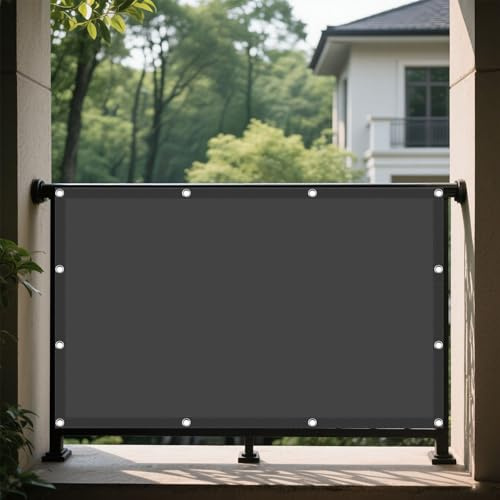 Tenda da Sole per Esterno a Caduta 312 x 392 cm Protezione Solare Raggi UV Tenda Parasole Esterno con Fune Occhiellato Protezione UV per Giardino, Terrazzo, Bordo Piscina, Grigio Scuro