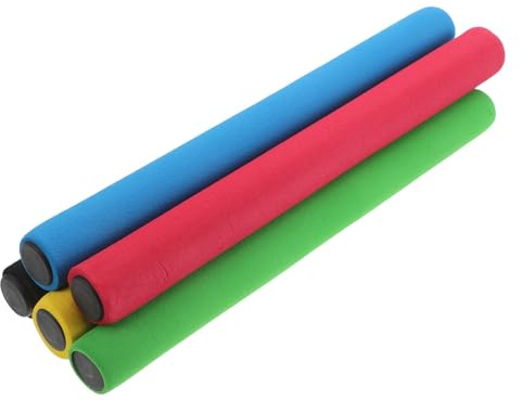 Gatuida Set 5 Bastoni da Staffetta in Spugna Antiscivolo, Accessori Leggeri per Gare Scolastiche di Corsa, Bastoni Morbidi e Sicuri per attività Sportive All'aperto