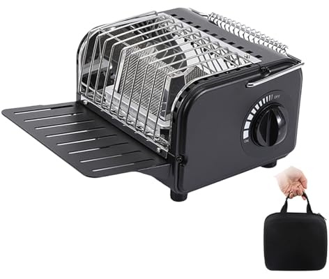 Zeizafa Riscaldatori da Esterno con Custodia Design Pieghevole a Calore Regolabile Multifunzionale per Campeggio Escursionismo Cucina Riscaldamento Piccola Stufa da Esterno con Custodia