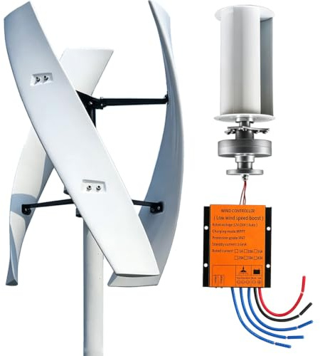 Aerogeneradores Vertical Turbina eólica 16000W 20000W 12V 24V 48V 220V turbina eólica en espiral, con controlador para generación de electricidad(16000W,12V)