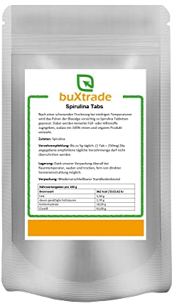 2 kg Spirulina Tabletten | Tabs | Presslinge | 100% rein | Futter | Superfoods | Algen |