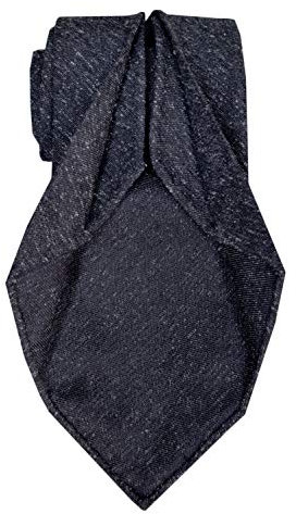 Remo Sartori - Schneider-Krawatte, gefüttert, fünf Falten, aus Shantung-Seide, handgefertigt in Italien, für Herren, 63mm111, Grau, 63mm111 X-Large