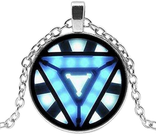 DGP ARC Cuore Iron Man Tony Stark Collana Ciondolo Cristallo Reattore