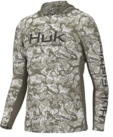 Icon X Pattern Hoodie, Fishing Shirt with Sun Protection