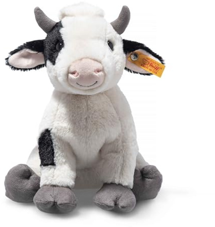 Steiff 067853 Soft Cuddly Friends Cobb Kuh, Cloud Dancer, 24cm, Grau