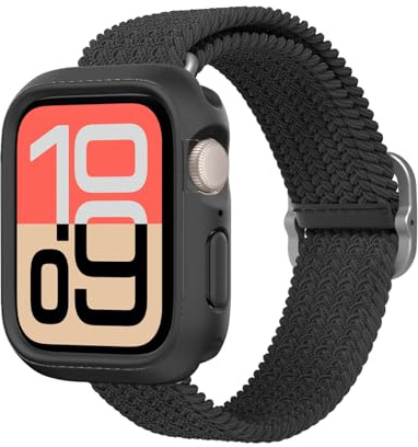 RhinoShield Bumper-Hülle für Apple Watch Series 4/5 / 6 / SE 44 mm | Schlanke Schutzhülle, leicht und stoßdämpfend