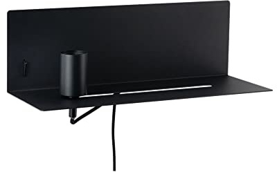 Paulmann 96775 Wandleuchte Devara USB C max. 40W dimmbar 400x170mm Schwarz matt Metall E27