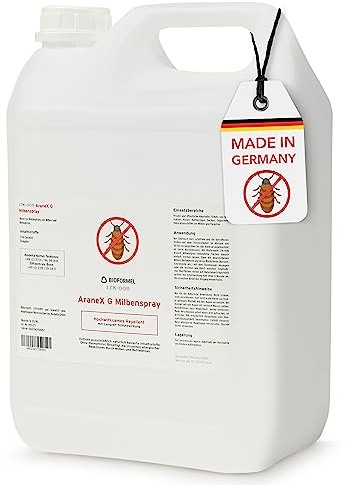Bioformel LTK-008 5L Milbenspray & Milbenabwehr mit Langzeitwirkung - Anti Milben-Spray für Matratzen, Textilien, Polster & Bett - Bekämpfung von Milben Hausstaubmilben Bettwanzen Parasiten