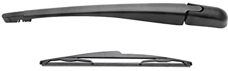 BaRuli Auto Scheibenwischer Heckscheibenwischer Für Peugeot 206 Schrägheck 1998–2006 14 Auto Heckscheibe Scheibenwischerarm und Klingensatz Autozubehör