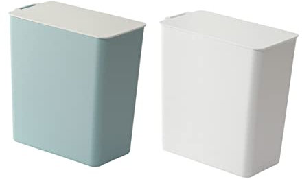 PRETYZOOM Poubelle De Bureau Avec Couvercle Mini Poubelle Blanche Pour Table Compacte Et Élégante