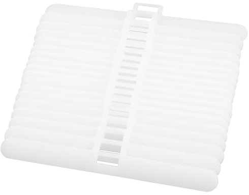 Tabanzhe 3.5inch 89mm Vertical Blind Repair Kit - Spare Parts for Bottom Weights, Top Hangers, and Bottom Chain, Vertical Hanging Venetian Blinds Accessories (20Pcs, White)