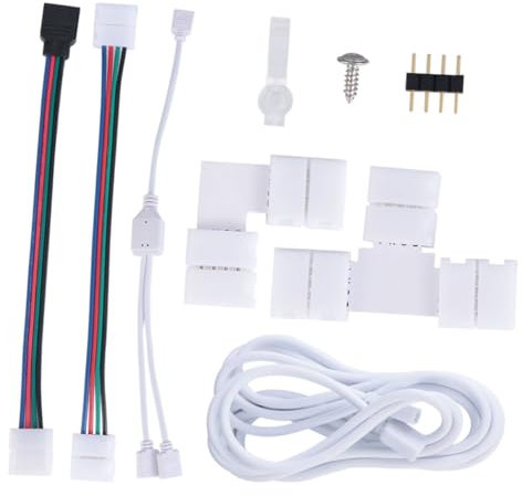 Angoily 1 Set Lichtleisten LED Verlängerungskabel LED Anschlüsse 4 Polig Rgb LED Streifen Rgb LED Leuchten Anschlüsse LED Licht Verlängerungskabel LED Lichtleisten